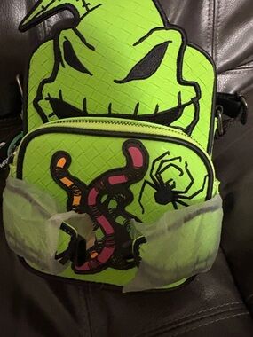 Loungefly Neon Green Oogie Boogie Crossbody Purse